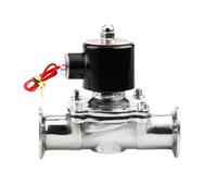 DN20-50 & 1.5"-2.5" Tri Clamp SUS304 Sanitary Solenoid Valve - AC220V/DC24V for Homebrew, Dairy(DN40,Non-Polished-DC 24V)
