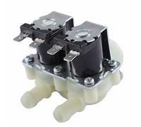 DN20 G3/4 1 in 2 DC 12V 24V AC 220V Pressione Doppia Elettrovalvola di Ingresso Acqua Elettrica Normalmente Chiusa for lavatrice 1 Pz(DC12V)