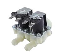 DN20 G3/4 1 In 2 DC 12V 24V AC 220V Pressione Doppia Elettrovalvola Ingresso Acqua Elettrica Normalmente Chiusa For Lavatrice Elettrovalvola Ingresso Acqua(AC240V)