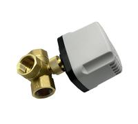 DN20 Valvola a sfera motorizzata a 3 vie in ottone IP65 impermeabile a 3 fili 2 controllo T tipo AC220V DC12V DC24V Valvola a sfera elettrica 1 pezzo (220 VAC, tipo T)