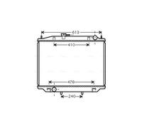 DN2300 AVA QUALITY COOLING Radiatore, Raffreddamento motore per FORD,NISSAN