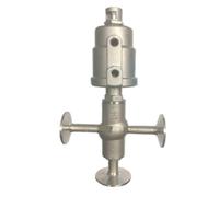 DN25 Seat Valve 3 Way Clamp OD 50.5MM Acciaio Inox 304 1Pcs