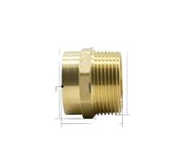 DN32 G 1-1/4" BSPP Male x 35mm Weld Socket Brass Pipe Fitting Coupler Adapter Water Gas Oil
