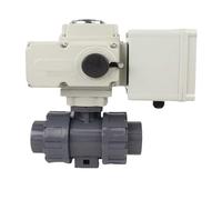 DN65 DN80 Valvole a sfera motorizzate a 2 vie UPVC da 4 pollici 24 V Normalmente aperte Normalmente chiuse Ripristino all'accensione dell'acqua Elettrico(DN100,Normal Open)