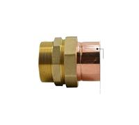 DN65 G 2-1/2" BSPPD Male x Copper Inner Dia 67mm Brass Copper End Feed Fitting Union Connector Coupler Adapter Water Gas Oil