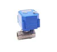 DN8-DN25 Motorized Ball Valve Stainless Steel 2-way 2/3 Wire Electric Actuator With Manual Switch AC220V DC24V DC12V ADC9-24V(DN8,DC24V_CR01)