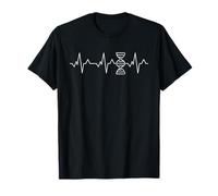 Dna Battito Cardiaco Doppio elica ECG Pulse Line Science Maglietta