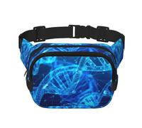 DNA Chain Photo - Marsupio unisex alla moda, elegante marsupio per allenamenti, corsa, viaggi ed escursioni, Nero , Taglia unica