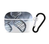 DNA - Custodia protettiva antiurto per Airpods Pro di seconda generazione, con moschettone, anti-caduta, colore: bianco