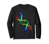 Dna Doppia Elica Nerd Biologia Scienza Maglia a Manica