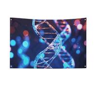 DNA Genetic Helix Bandiera 0,9 x 1,5 m No Fade Bandiera di benvenuto Giardino Cortile Casa Bandiere Decorative Garden Yard Sign Indoor Outdoor Banner Party Home Decor