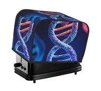 Dna Genetic Helix - Copertura per tostapane a 2 fette, antipolvere, resistente agli schizzi e alle impronte digitali, piccola copertura lavabile per elettrodomestici da cucina, misura universale