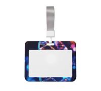 DNA Genetic Helix ID Key Card Holder Name Tags Protector Cover con finestra trasparente ID per donne uomini ufficio personale insegnante infermiere