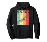 Dna Genetica Tavola Periodica Elementi Biologo Retro Genetic Felpa con Cappuccio