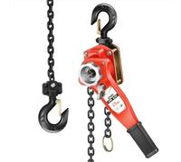 DNA MOTORING TOOLS-00668 - Paranco a catena in lega di acciaio G80, con gancio, per garage, magazzini, macchinari automobilistici e catena singola, 1000 kg, 1,5 m