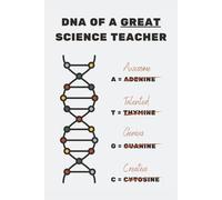 DNA of a great science teacher: Science teacher appreciation notebook | Teacher appreciation day | Funny gifts | Perfect for Christmas, Birthday, ... pages | B&W interior | Blank-lined notebook