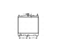 DNA2247 AVA QUALITY COOLING Radiatore, Raffreddamento motore per NISSAN,RENAULT