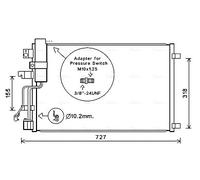 DNA5290D AVA QUALITY COOLING Condensatore, Climatizzatore per NISSAN