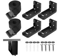 DNCG Supporto da Pavimento per Torre di Computer Desktop, PC Regolabile sotto La Scrivania E A Parete, Supporto Regolabile per Torre di Computer Ruota Piroettante con Bloccaggio per Computer Mobile