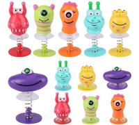 Dncvb 12 Pcs Giocattolo Che Rimbalza per Bambini,Mostri Rimbalzanti,Mostri Giocattoli Jump Ups Jumping Toys Spring Launchers Toys - Feste Giocattoli Regali e Goodie Bag Stuffers per Bambini