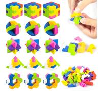Dncvb 15 gomme da cancellare per bambini, regalo di compleanno per bambini (include 5 forme)