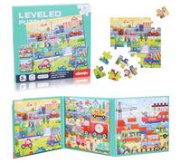 Dncvb Puzzle magnetico da 97 pezzi per bambini, puzzle per bambini, magnete per bambini, gioco magnetico, giochi da viaggio per bambini a partire dai 3 puzzle educativi, grado di difficoltà giocattolo