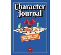 DnD Character Journal: Register your Epic Journey (Blue Cover)