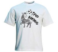 DND DI D'ANDOLFO CIRO T-Shirt Maglia Bambino e Bambina Tifoso Bianconero Calcio J u v e, Stampata Direttamente su Tessuto (1/2 Anni, Bianco)