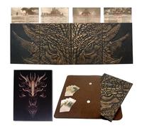 DND DM Screen 5e, Dungeon Master Screen per regali di Dungeons & Dragons, 4 pannelli in rilievo, larghezza totale 94 cm
