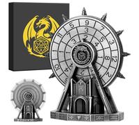 DND Ruota panoramica Dice Spinner, con D20 e Dragon incisioni, giochi di dadi unici e set iniziale, elegante display con confezione regalo, ottimo regalo DND per ragazzi, Natale, Halloween, fan di