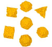 DND - Set di 7 dadi da formaggio poliedrici stampati in 3D, ideali per dungeons and dragons, Pathfinder, giochi di ruolo da tavolo, MTG