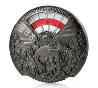 DND Spinner Dice DNDND - Set di dadi 7 in 1 in metallo con splendida confezione regalo per dungeon e draghi e giochi di rotolamento (nero con rosso)