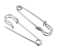 DNDGDLUA 12 spille da balia Kilt, spille da balia, grandi, 63 mm, in acciaio inox, resistenti spille di sicurezza per coperte, maglieria, gioielli e lavori a mano (argento)