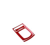DNDJJM Pannello di Copertura del pomello del Cambio in Fibra di Carbonio for Auto, Compatibile con Gli Accessori Decorativi Infiniti G37 2008-2013(Red)