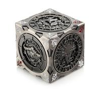 DNDND Cubo di dadi 7 in 1 per DND - Chimera, Mind Flayer, Goristro a tema D&D Dadi Collector Set per maestri e giocatori di dungeon TTRPG - Accessorio da gioco fantasy unico (nero)
