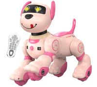 Dnenellr Cane Robot, Cane Robot Intelligente Telecomandato per Bambini, Programmabile, Controllo Vocale (solo in inglese), Controllo dei Gesti, Giocattolo Robot Cane Interattivo per Bambini