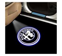 DNEOGOO 2 Pezzi Luci Proiettore Porta per Alfa Romeo Giulia (952) 2016-2022 2023, Porte Auto Luci Ingresso Lampada Emblema Proiettore Logo Porta Auto Accessori,C