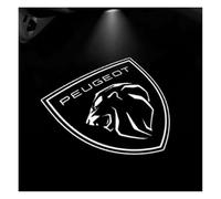 DNEOGOO 2 Pezzi Luci Proiettore Porta per Peugeot 3008 2017-2023 2024, Porte Auto Luci Ingresso Lampada Emblema Proiettore Logo Porta Auto Accessori
