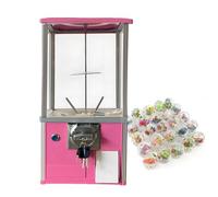 DNEPEI Distributore Automatico Commerciale Multiuso, Il distributore di gomme da Masticare accetta Monete da 1,1-2,1 Pollici e distribuisce gomme da Masticare, Palline rimbalzanti, Pink