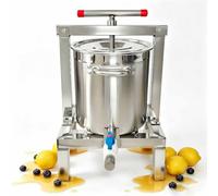 DNEPEI Estrattore di Mie.Le a pressa da 2,6 galloni - Pressa per Cera d'api in Acciaio Inossidabile con Manico a T, Macchina Manuale per Apicoltura per la Produzione di Mie.Le Grezzo 201