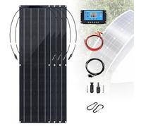 DNEPEI Kit di Pannelli solari Flessibili da 200 W, 400 W e 800 W con Controller da 40 A, modulo fotovoltaico per casa Fuori Rete, Campeggio, Ricarica della Batteria del Camper Black-4piece
