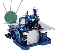 DNEPEI Macchina da Cucire overlock Industriale compatta a 3 Fili, 3000 SPM, con regolatore di velocità, Perfetta per rifinire, Cucire e rifinire Rapidamente in Un Unico Passaggio. Blue