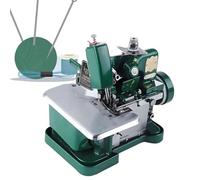 DNEPEI Macchina da Cucire overlock Industriale compatta a 3 Fili, 3000 SPM, con regolatore di velocità, Perfetta per rifinire, Cucire e rifinire Rapidamente in Un Unico Passaggio. Green