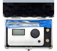 DNEPEI Rifrattometro Digitale per Pietre preziose ad Alta precisione 0,001, Tester Portatile per Gioielli con Display LCD e capacità di 10.000 Test, Ampio intervallo 1.300-3.000 RI, Essenziale