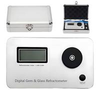 DNEPEI Rifrattometro Digitale per Pietre preziose con Ampio Schermo LCD, Durata della Batteria di 10.000 Test, precisione 0,001 per l'identificazione dei Gioielli, Perfetto per gioiellieri e hobbisti