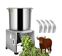 DNEPEI Trituratore per foraggio Commerciale, trituratore per Verdure da 1800 W, 3500 Giri/min con 4 Lame per la Lavorazione di mangimi per polli e Anatre, Include Pala in Legno 220V-1800W