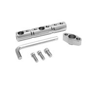 Dngjuen per F&ORZA 125 250 300 350 750 2023 Supporto per Telefono con Barra di Bilanciamento per Moto, Estensione dello Specchio del Manubrio Riser Mount Extender(White)