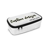 Dngkaoje Astuccio grande per ragazze e ragazzi, astuccio estetico con cerniera, grazioso astuccio per la scuola, A Personalizzato, L10.2xW4.5xH3.2 inches, Con tasca per il