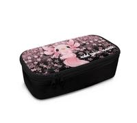 Dngkaoje Astuccio grande per ragazze e ragazzi, astuccio estetico con cerniera, grazioso astuccio per la scuola, Un nome personalizzato Axolotl, L10.2xW4.5xH3.2 inches, Con tasca per il