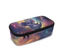 Dngkaoje Astuccio portapenne di grande capacità per la scuola, ragazzi e ragazze, astuccio da viaggio, Koala Notte Stellata, L10.2xW4.5xH3.2 inches, Con tasca per il